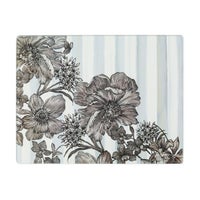 Sterling English Garden Glass Cutting Board, Set of 2