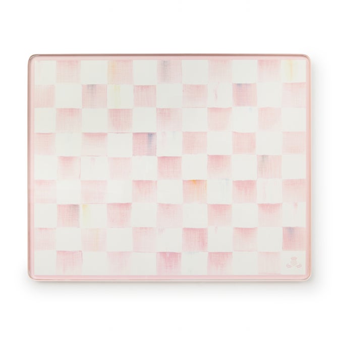 Rosy Check Glass Cutting Boards, Set of 2 image number 2