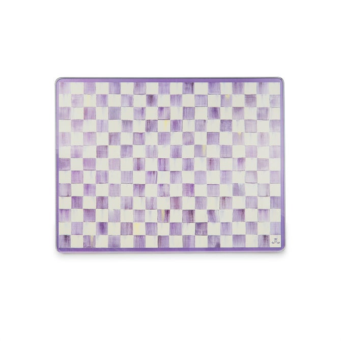 Violet Check Glass Cutting Boards, Set of 2 image number 2