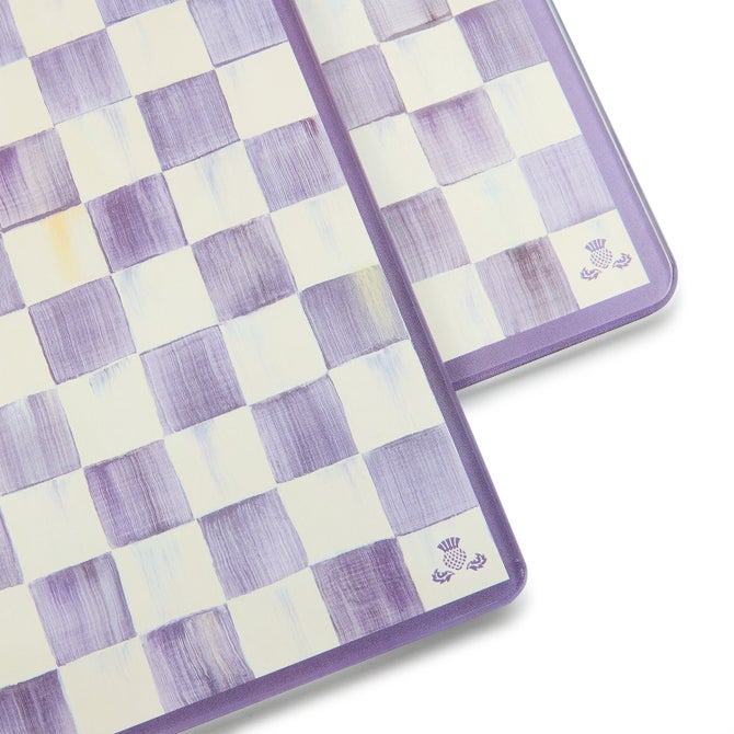 Violet Check Glass Cutting Boards, Set of 2 image number 4