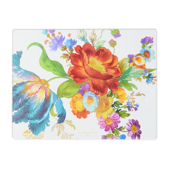 Flower Market Glass Cutting Boards, Set of 2 image number 2