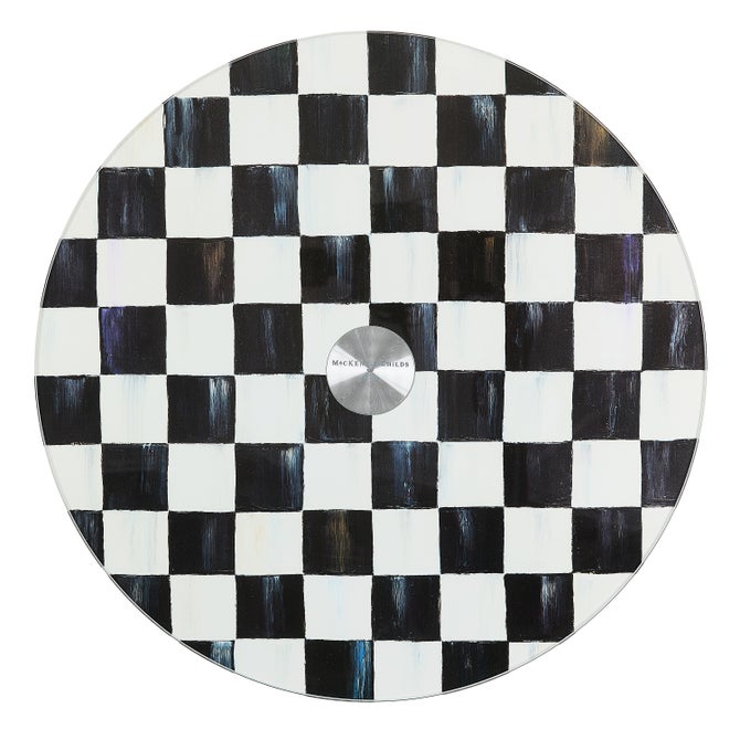 Courtly Check Glass Lazy Susan image number 0