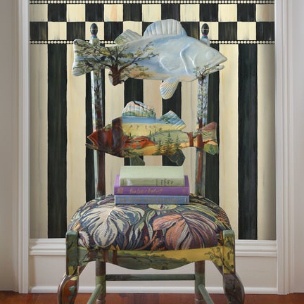 Courtly Stripe Wallpaper