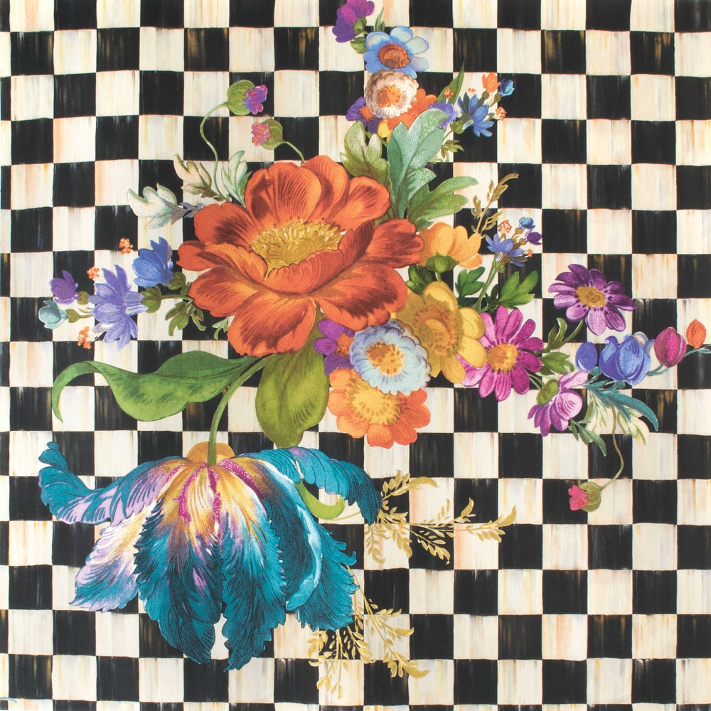 Courtly Flower Market Peel & Stick Wallpaper mackenzie-childs Panama imagen 1 Courtly Flower Market Peel & Stick Wallpaper mackenzie-childs Panama imagen 1