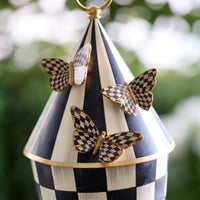 Courtly Check Butterfly Magnets, Set of 3