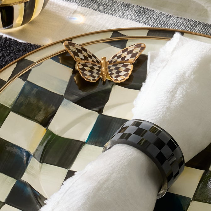 Courtly Check Butterfly Magnets, Set of 3 image number 4