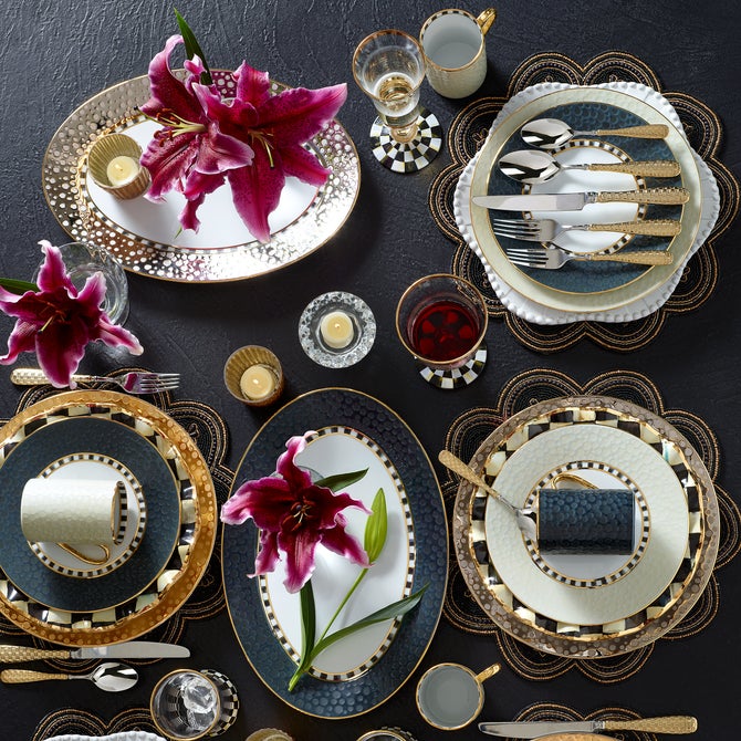 Gold Check Flatware 5-Piece Place Setting image number 12