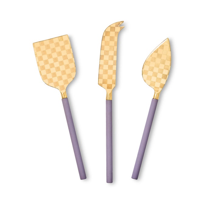 Violet Cheese Knife Set image number 0