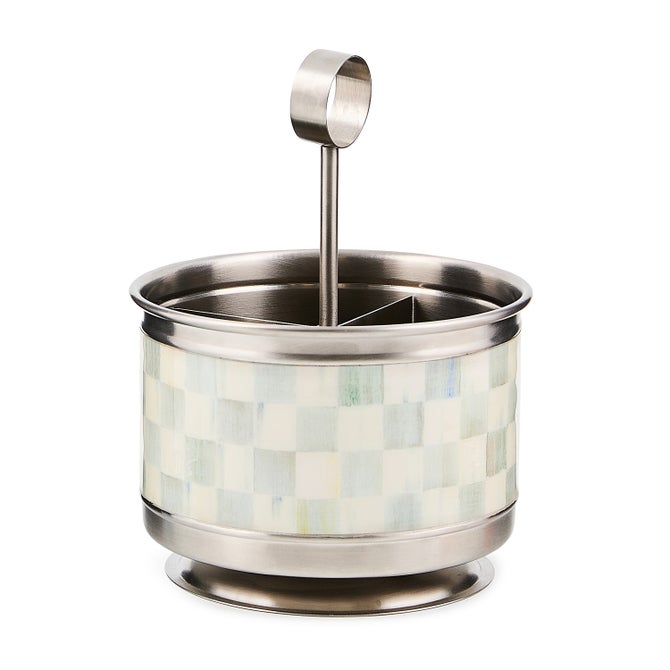 Sterling Check Supper Club Flatware Caddy image number 0