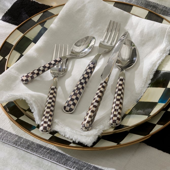 Courtly Check Bistro Flatware 5 Piece Place Setting image number 3