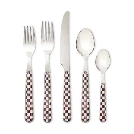 Courtly Check Bistro Flatware 5 Piece Place Setting
