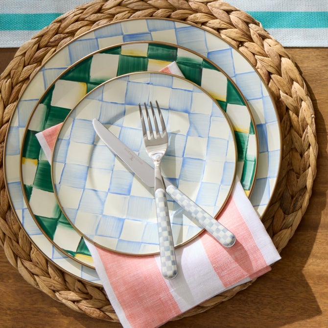Sterling Check Bistro Flatware 5 Piece Place Setting image number 3
