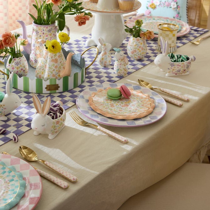 Rosy Check Bistro Flatware 5 Piece Place Setting image number 2