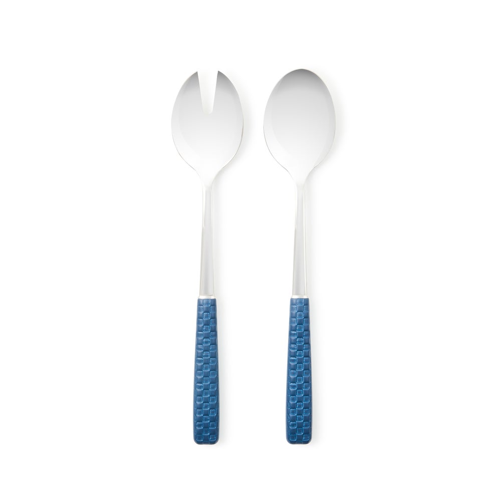 Everyday Salad Serving Set - Indigo mackenzie-childs Panama imagen 1