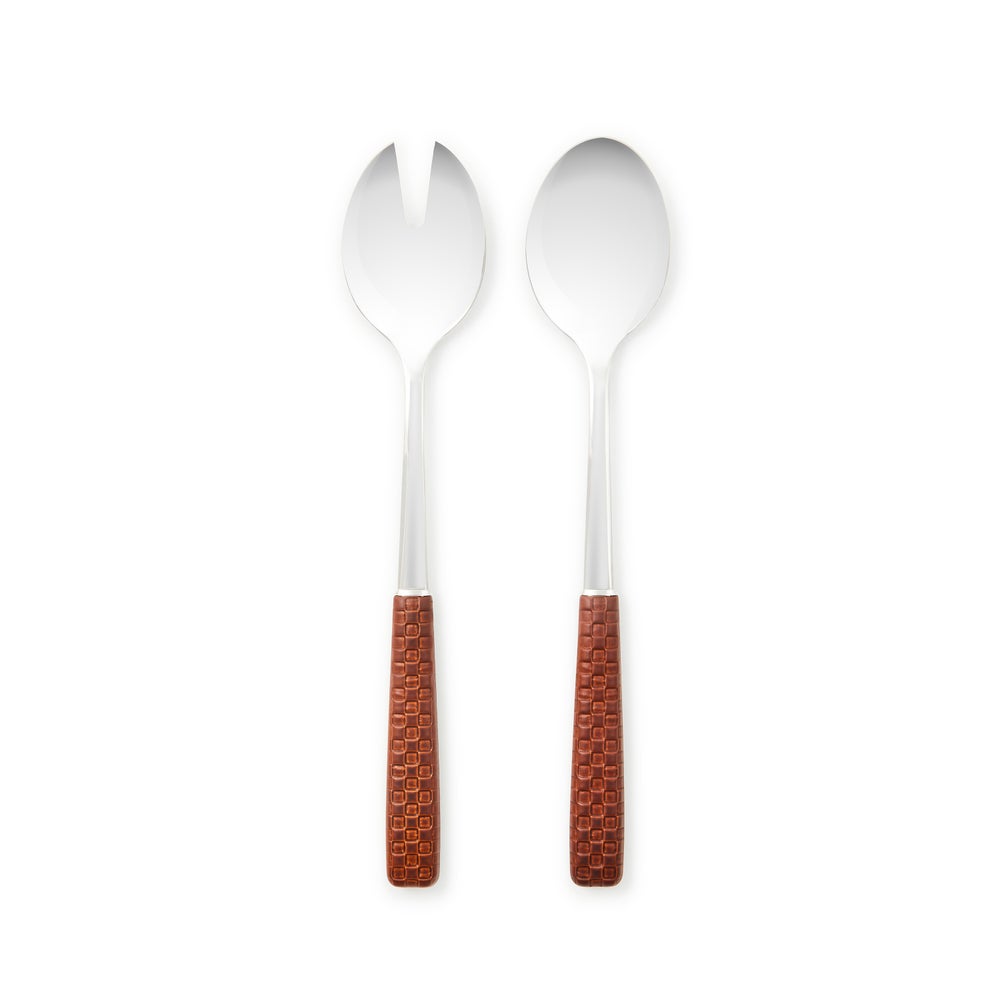 Everyday Salad Serving Set - Leather mackenzie-childs Panama imagen 1