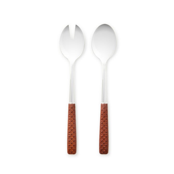 Everyday Leather Salad Serving Set image number 0