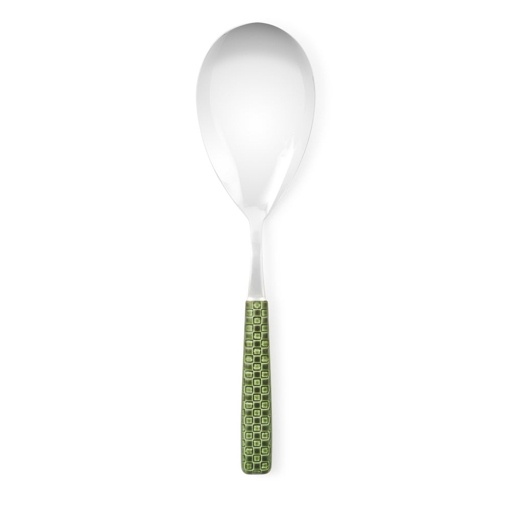 Everyday Black Serving Spoon - Green mackenzie-childs Panama imagen 1