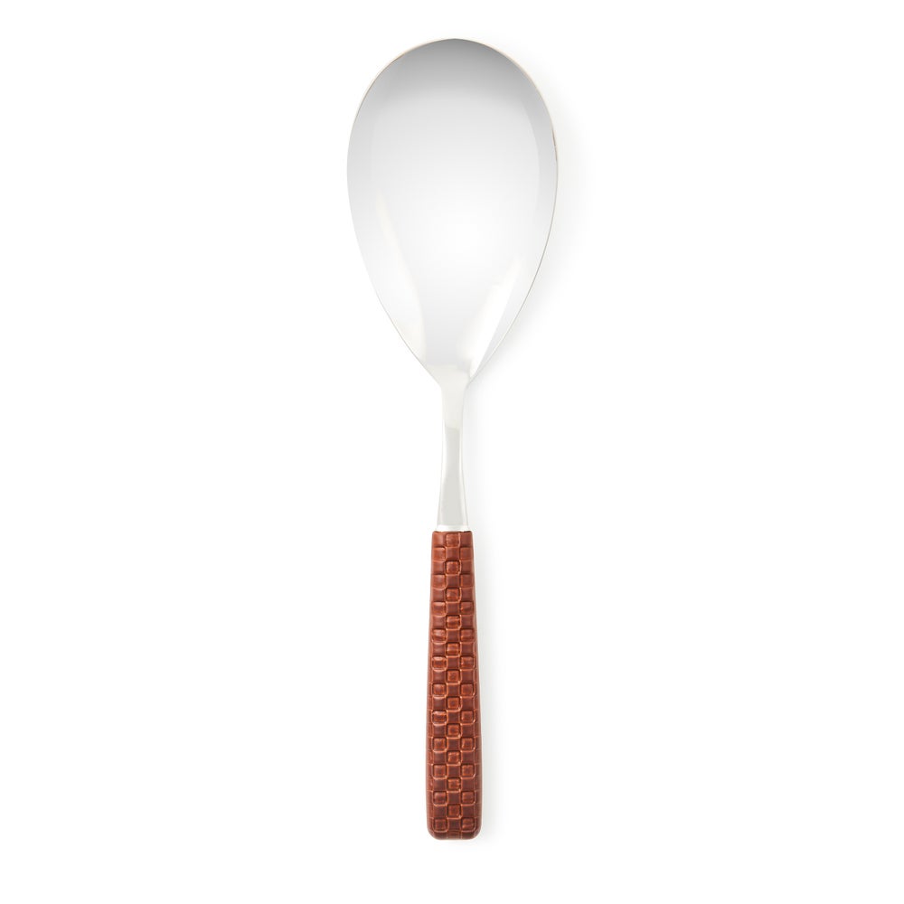 Everyday Black Serving Spoon - Leather mackenzie-childs Panama imagen 1