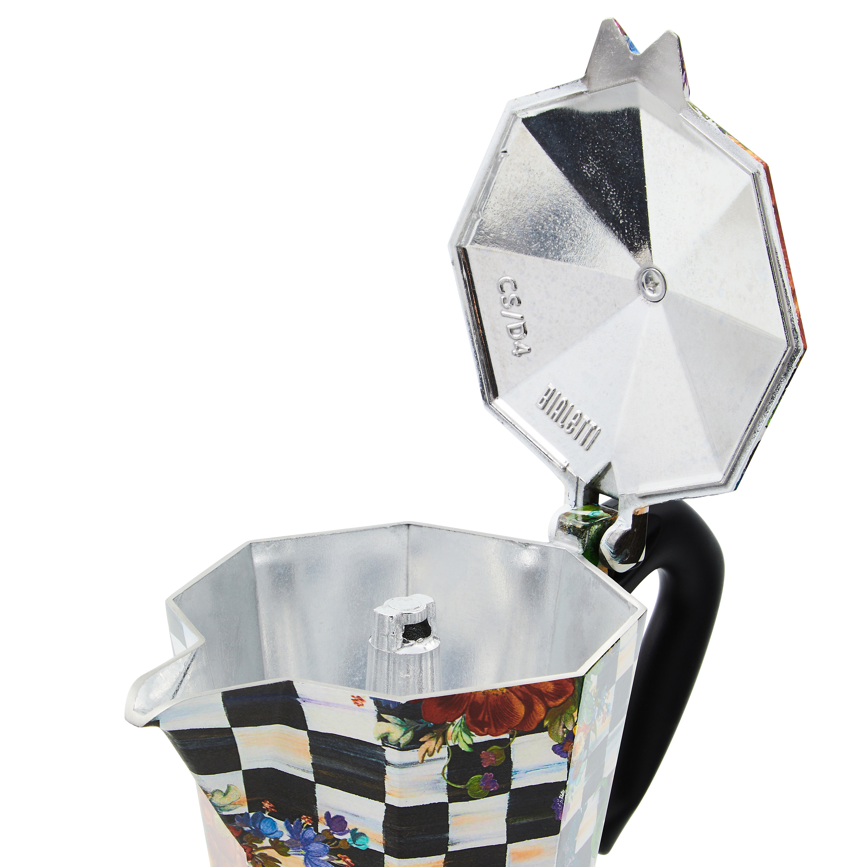 MacKenzie-Childs Courtly Flower Market Moka Pot - Thumbnail 4