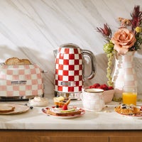 Cherry Check Electric Kettle
