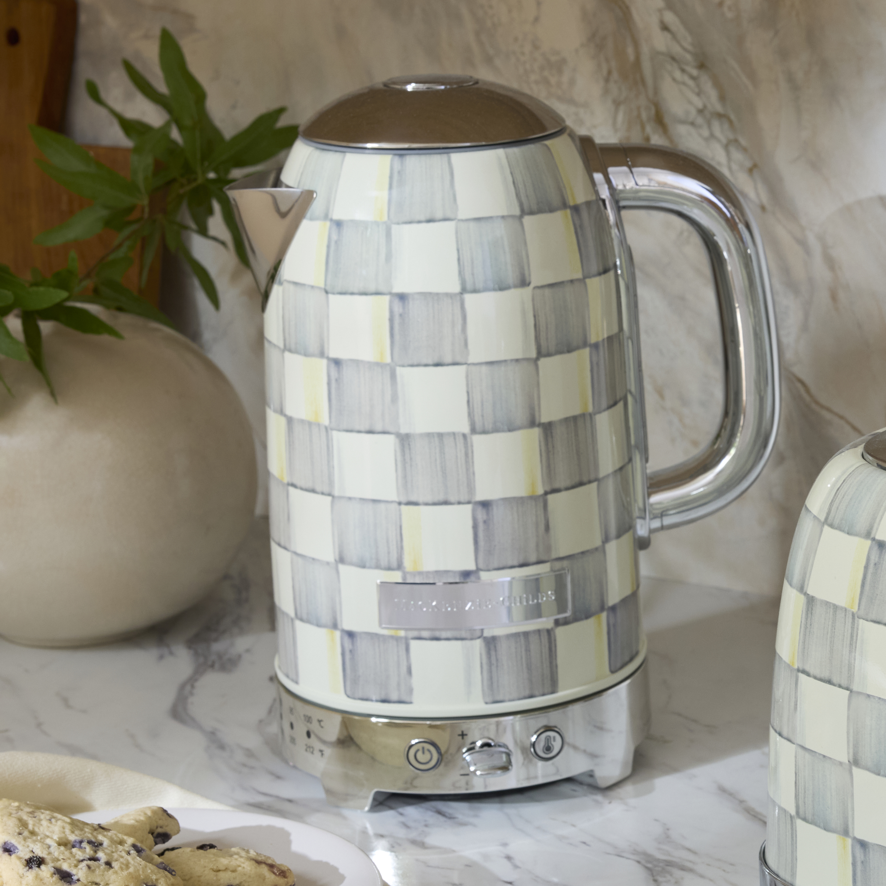 MacKenzie-Childs 8-Cup Electric Kettle | Sterling Check - Thumbnail 4