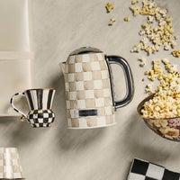Mocha Check Electric Kettle