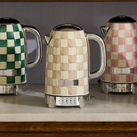 Mocha Check Electric Kettle