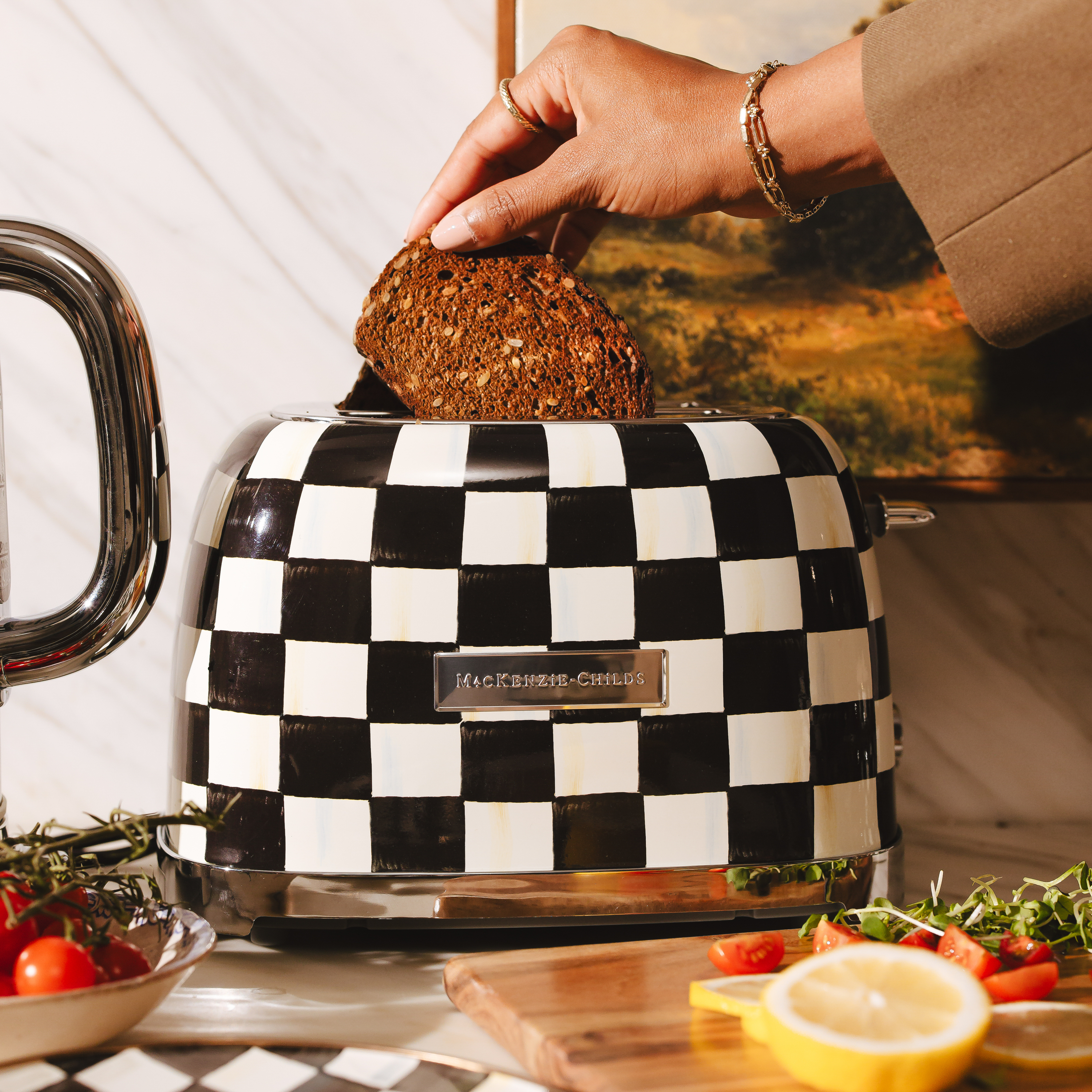 MacKenzie-Childs Check Toaster
