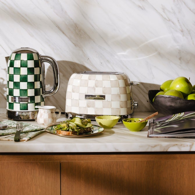 Mocha Check 2-Slice Toaster image number 7