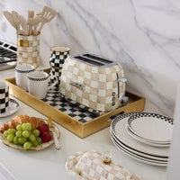 Mocha Check 2-Slice Toaster