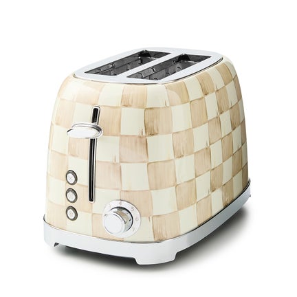 Mocha Check 2-Slice Toaster