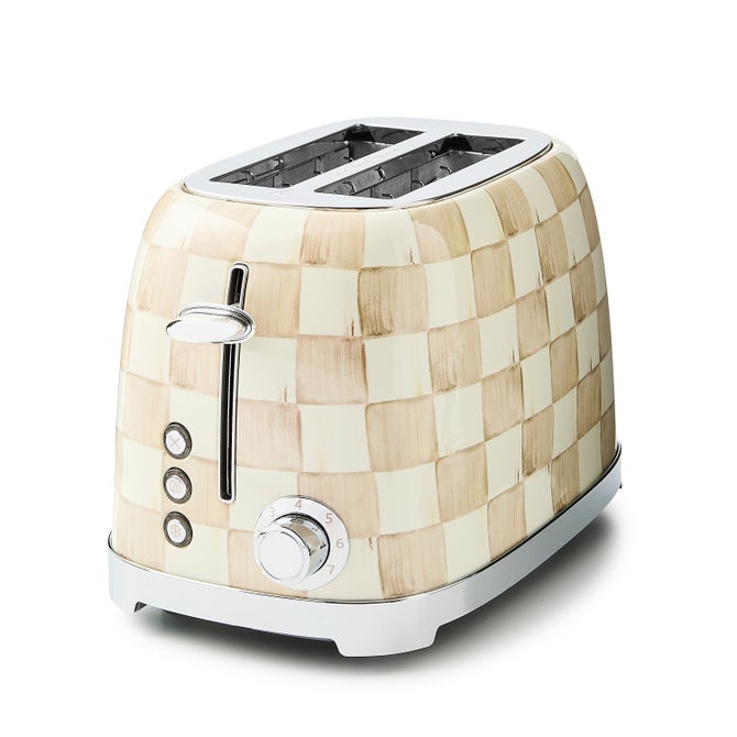 Mocha Check 2-Slice Toaster image number 0