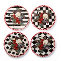 Scottish Bouquet Plates - Set of 4