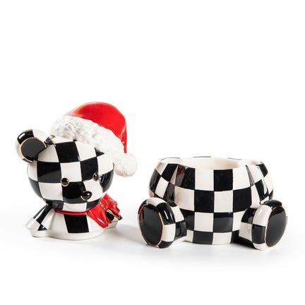 Courtly Santa Bear Cookie Jar