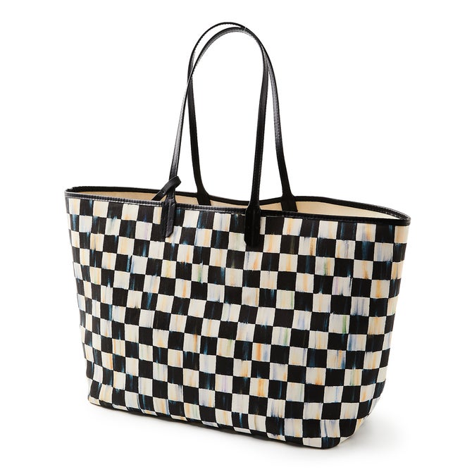 Courtly Check Marche Large Tote image number 0