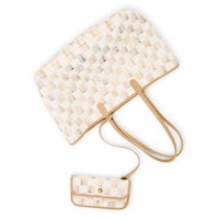 Mocha Check Medium Marche Tote