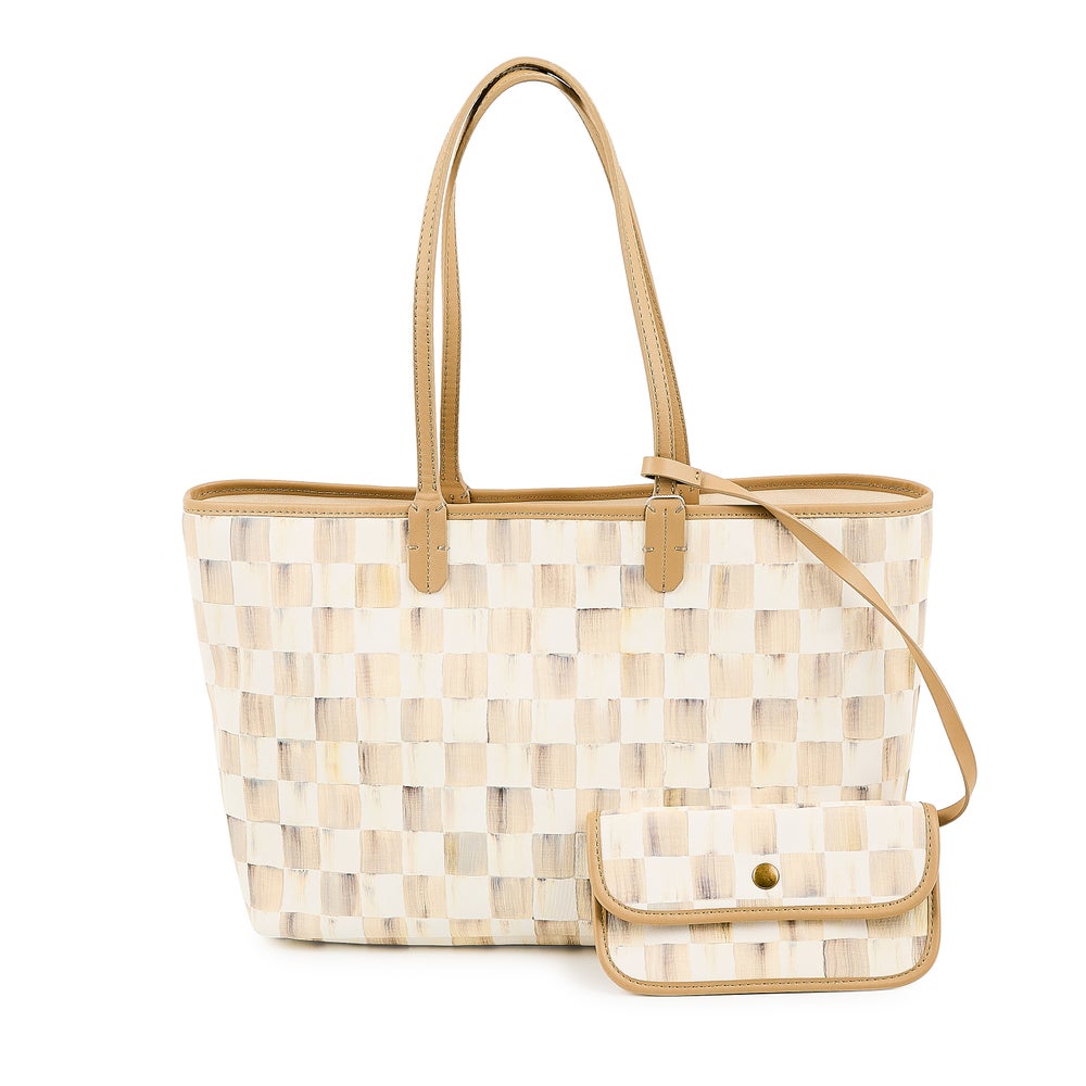 Marche Tote - Mocha Check, Medium mackenzie-childs Panama imagen 1
