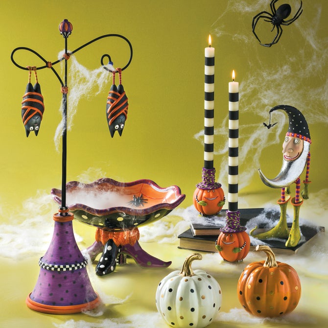 Bands Black Dinner Candles, Set of 2 image number 2