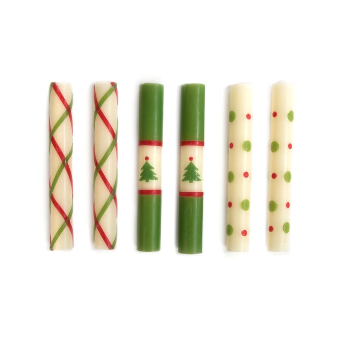Mini Noel Dinner Candles, Set of 6 image number 0