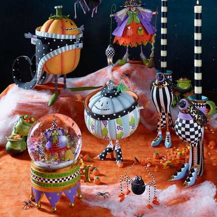 Patience Brewster Raggedy Witch Crystal Ball Globe