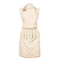 Mocha Check Apron