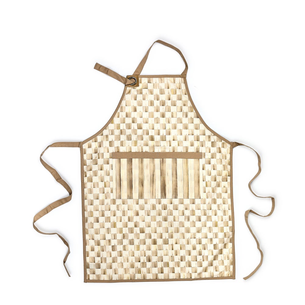 Mocha Check Apron mackenzie-childs Panama imagen 1