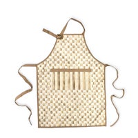 Mocha Check Apron