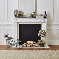 Check 4" Black Pillar Candle