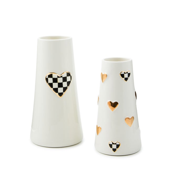 Courtly Check Short Heart Vase image number 2