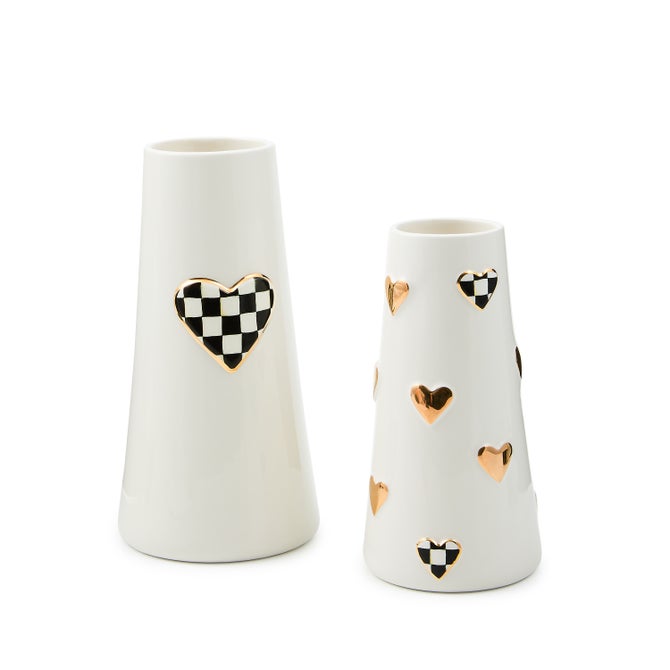 Courtly Check Tall Heart Vase image number 2