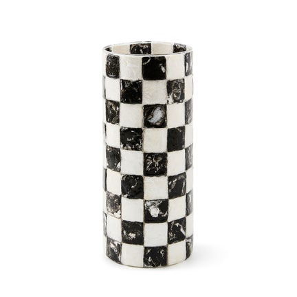 Courtly Check Capiz Vase