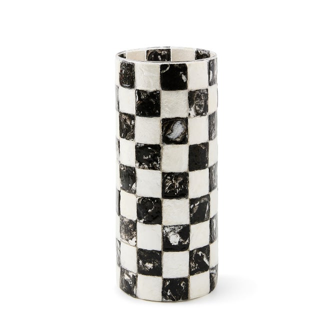 Courtly Check Capiz Vase image number 0