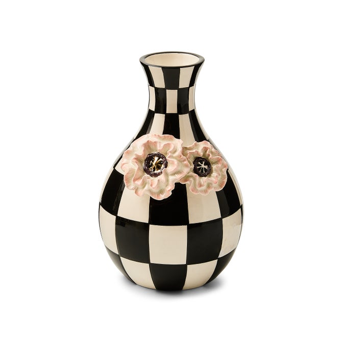 Blush Poppy Check Vase image number 0