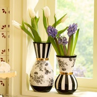 Bee Toile Vases, Set of 2